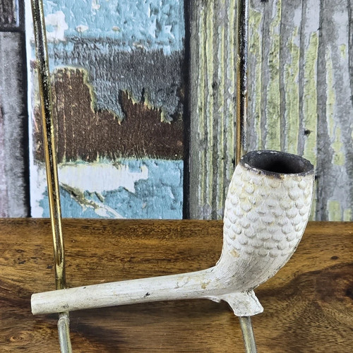 Rare antique 1880s clay pipe - rare,