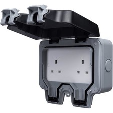 BG 2 Gang Outdoor Socket IP66