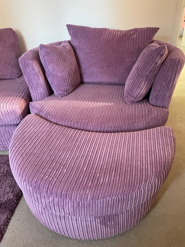 Dfs swivel snuggle chair with - dfs,