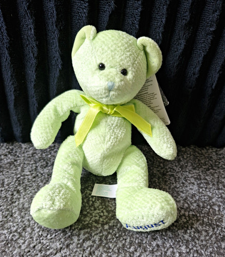 Russ green plush teddy bear - green,