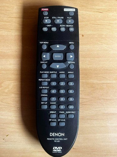 Denon 551 dvd player remote - rc-551,
