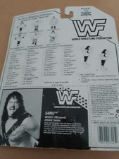 Rare Samu Shocker sealed original Figure Hasbro WWF vintage 1993 Blue Card, new