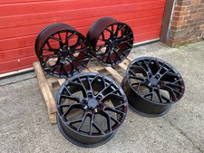 18” FORD STYLE ALLOY WHEELS BLACK FOCUS KUGA 5X108 ALUWERKS XT1 XL CONNECT