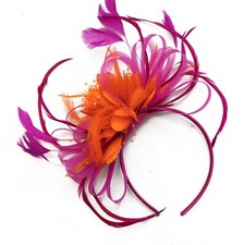 Customised Feather Hair Fascinator on Headband Wedding Royal Ascot Races Bespoke