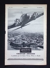 Original 1940 Advert Armstrong Siddeley Cheetah Aircraft Engines