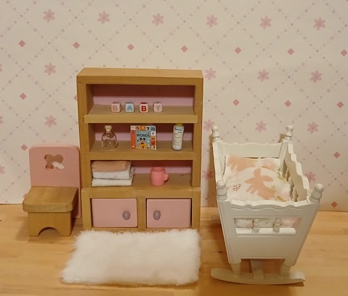 Dolls house rocking cradle - dolls,