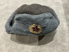 Vintage And Collectable Soviet-era Military Ushanka Hat Size 56