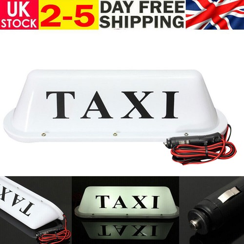 Car taxi cab sign roof - car,