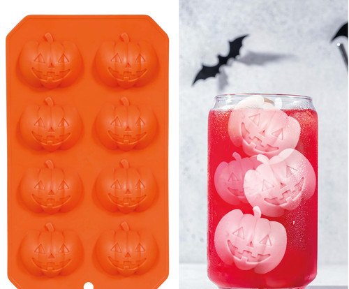 Orange pumpkin silicone ice - silicone,