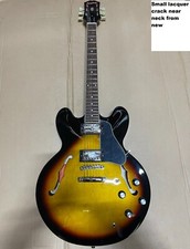 Epiphone - ES-335 - Vintage Sunburst, HH, No Tremolo, Laurel, Guitar