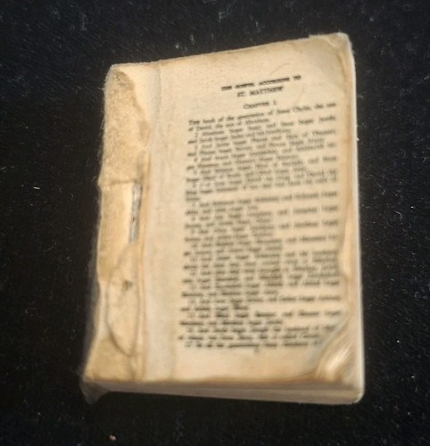 Miniature bible missing - -,