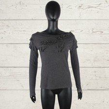 ISABEL DE PEDRO Long Sleeve Wool Blend Elegant Slim Jumper Pullover UK 14 I 46