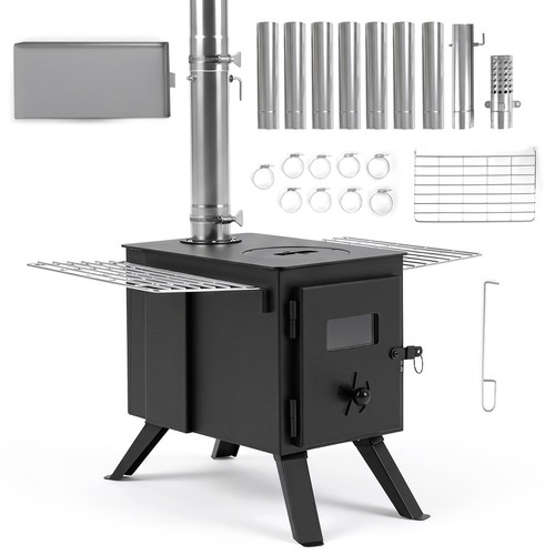 Hot tent stove with ash - stove,