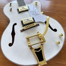 G brand White Falcon Jazz&Rock Electric Guitar Rosewood Fretboard Gold Hardware