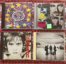 U2 - CD Bundle x 4 War, Zooropa, All that you cant leave behind, POP, Used VGC