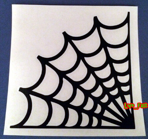 Spider web decal sticker - sticker, vinyl