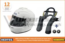 Hedtec GEM Helmet FIA 8859 Schroth Super Sport XLT Hans FHR Helmet & Hans bundle