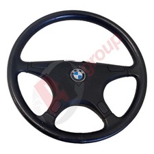 BMW E34 E32 BLACK LEATHER STEERING WHEEL WITH CENTRE