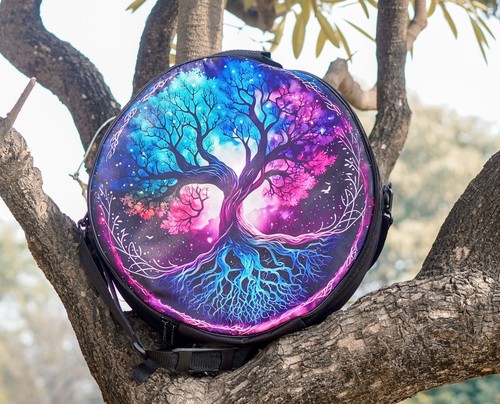 Handcrafted shaman drum - drum, bag