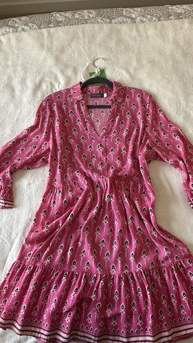 Mint velvet pink floral print - velvet,