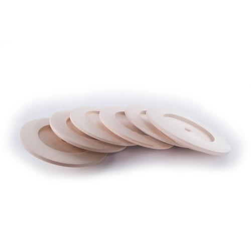 Round thick plain beechwood - plain,