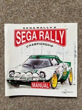 Sega Rally Championship Dreamcast Manual ONLY Replacement Instruction Booklet