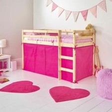 Fuschia Pink Tent For Mid Sleeper Bed Girls Bedroom Midsleeper Storage - New