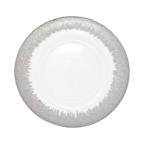 Glass charger plates 33cm 13in - charger,