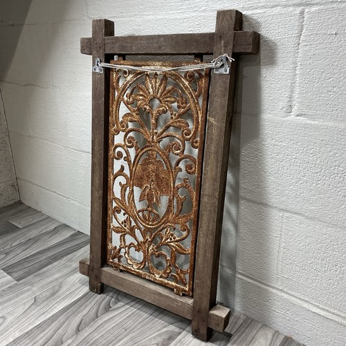 Vintage wood panel wrought - vintage,