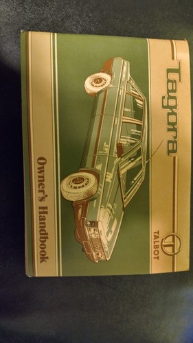 Talbot tagora owners hand book - tagora,