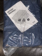 New IKEA Ektorp Bromma 201.930.88 Blue Ottoman Footstool Slip Cover 13289