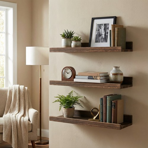 Floating wall shelves set 3 - floating,