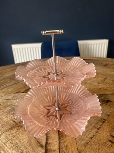 Vintage art deco tier - deco, 2-tier