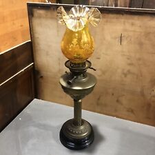 Large Antique Veritas Oil Lamp