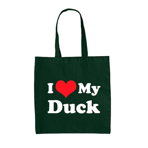 Love duck canvas tote - i,