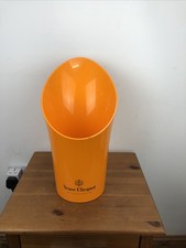 Veuve Clicquot Acrylic French Champagne Orange Ice Bucket 15" tall for 1 Magnum