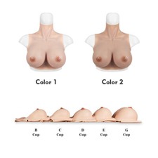 Silicone Breast Forms Plate E-G Cup Realistic Fake Boobs Crossdresser Cosplay UK