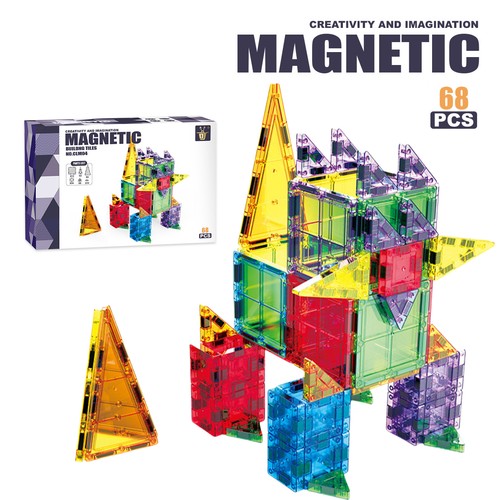 68pcs magnetic building - 68pcs, tiles