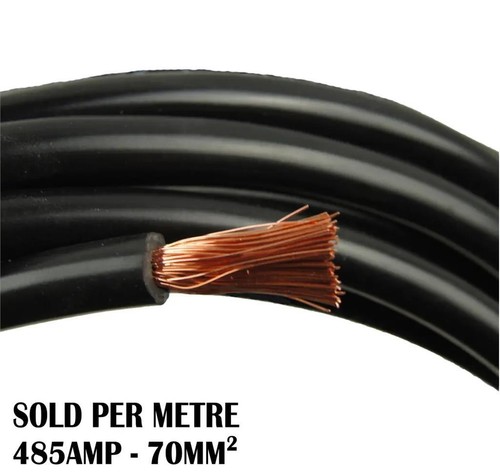Black battery cable - 1m,