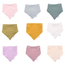Upgraded Babies Bibs for Boys & Girls Drooling Bibs for Infants Newborns Cotton