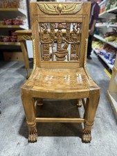 EGYPTIAN 4 ARMCHAIR and 1 Table TUTANKHAMUN TOMB