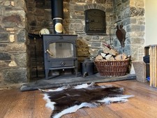 100% Natural Goatskin rug  -