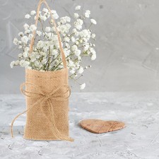 2 Pcs Portable Wedding Linen Storage Baskets Flower Girl Party Photo Props