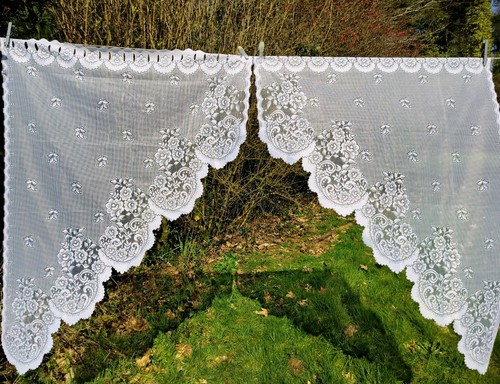 Vintage french lace - french, curtain