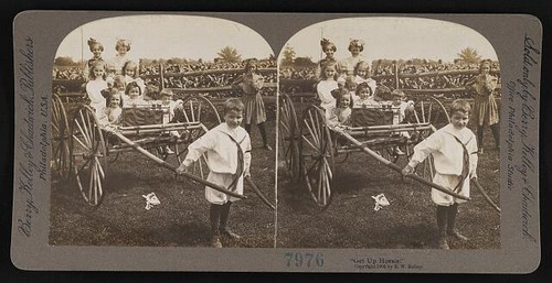 Photo children horse cart - photo:children,