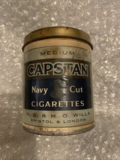 Vintage CAPSTAN NAVY CUT Cigarette Tin Can Advertising England