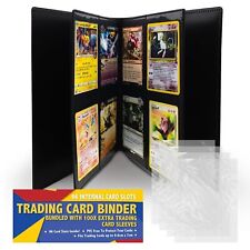 Trading Card Binder A5 4 Pocket Album Folder | 96 Holder & 100 Protector Sleeves