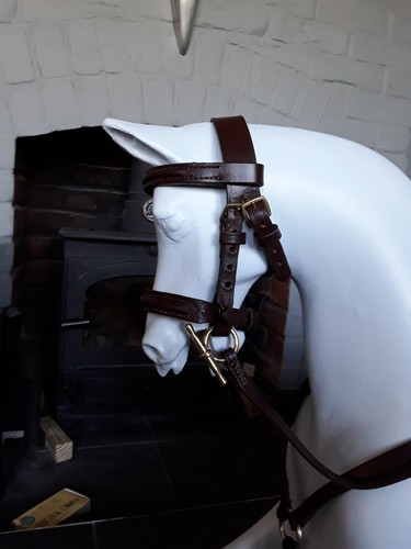 Large handmade stitched - handmade, bridle