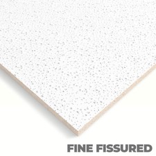 Fine Fissured Suspended Ceiling Tile - Square Edge - 10 Per Box -  600mm x 600mm