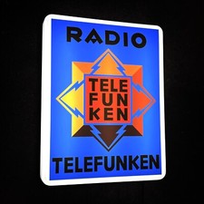 TELEFUNKEN RADIO LED ILLUMINATED LIGHT SIGN VINTAGE RETRO CLASSIC MUSIC STEREO